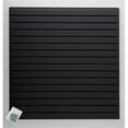 thumbnail image 1 of Jifram Extrusions, Inc.  Easy Living Easy Wall 4 ft. X 4 ft. or 8 ft. X 2 ft. Add Your Own Accessories Black Slatwall Kit, 1 of 1