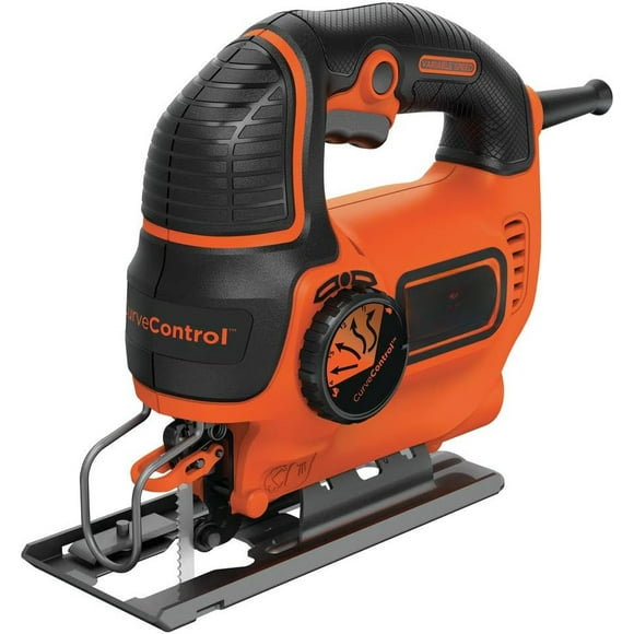 Jig Saw - -Inch Orbital Blade, 5-Amp, 3000 SPM, 45 Bevel, 4 Curve Settings, Corded, Orange