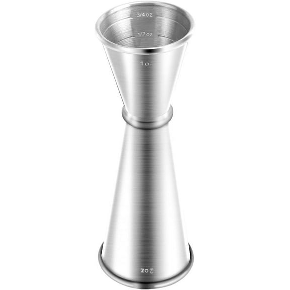 Jigger for Bartending, Double Jigger 304 Grade Stainless Jigger 2 OZ 1 OZ with Measurements Inside,