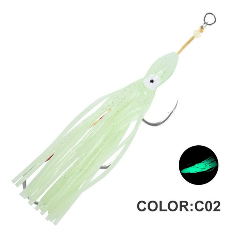 Ozark Trails Soft Plastic Saltwater Shrimp Bait Fishing Lures, 2-pack. In  fish attracting colors.