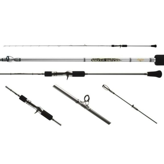 Jigging World JW-SBC150 Silver Bullet Slow Pitch Jigging Casting Rod- 6'5- 150C