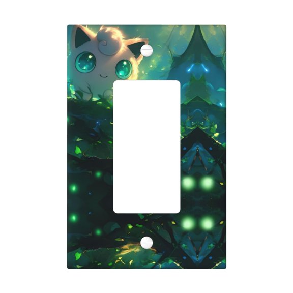 Jiggly-Puff Switch Plate, Decora Outlet Wall Plate Cover, Decorative Light Switch Cover For Home Kidroom Nursery Bedroom Decor Style U