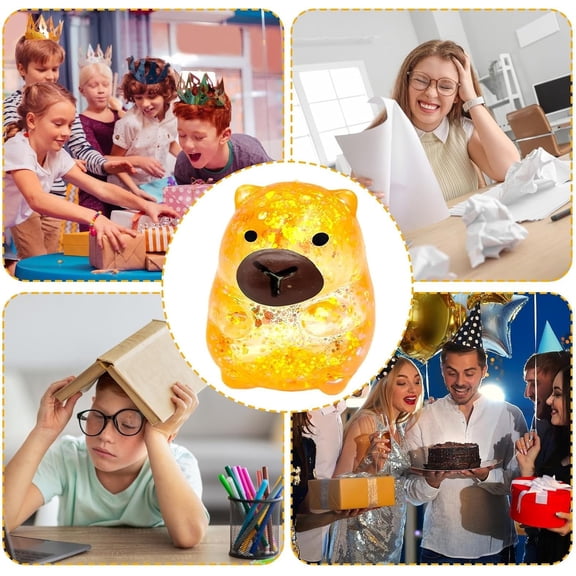 Jiggly Puffer Ball, Stress Relief Toys Stress Balls, Sensory Stress Ball Fidget Toys 24cm Bouncing Balls Sensory Toys, for Birthday Party Office Christmas Stocking Stuffer Gift Adhd Anxiety