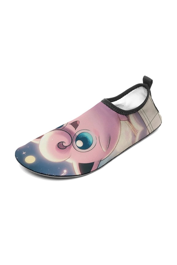 Jigglypuff Water Shoes Beach Swim Barefoot Quick Dry Aqua Socks, Non-Slip Sporty Water Shoes for Men Women 11/12men