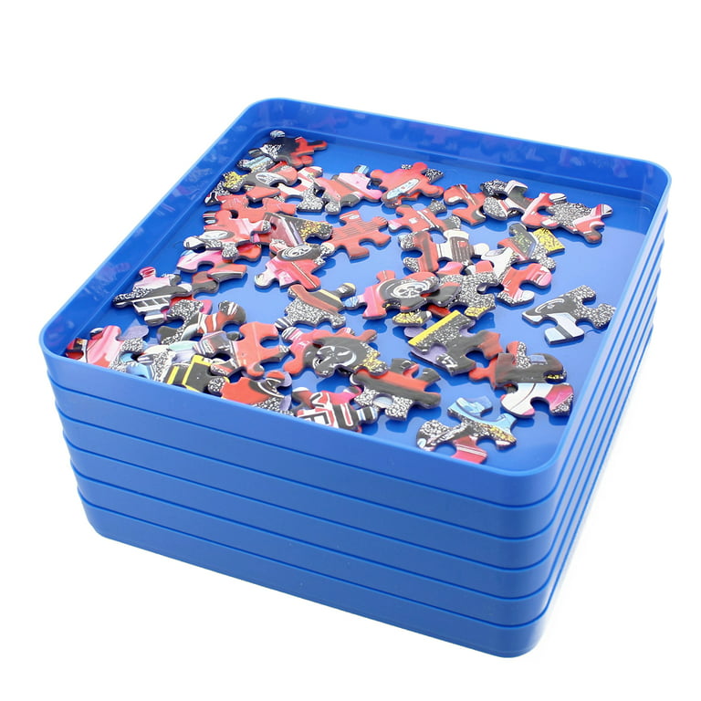 Toynk Jigsaw Puzzle Stackable Sorting Trays | Set of 6