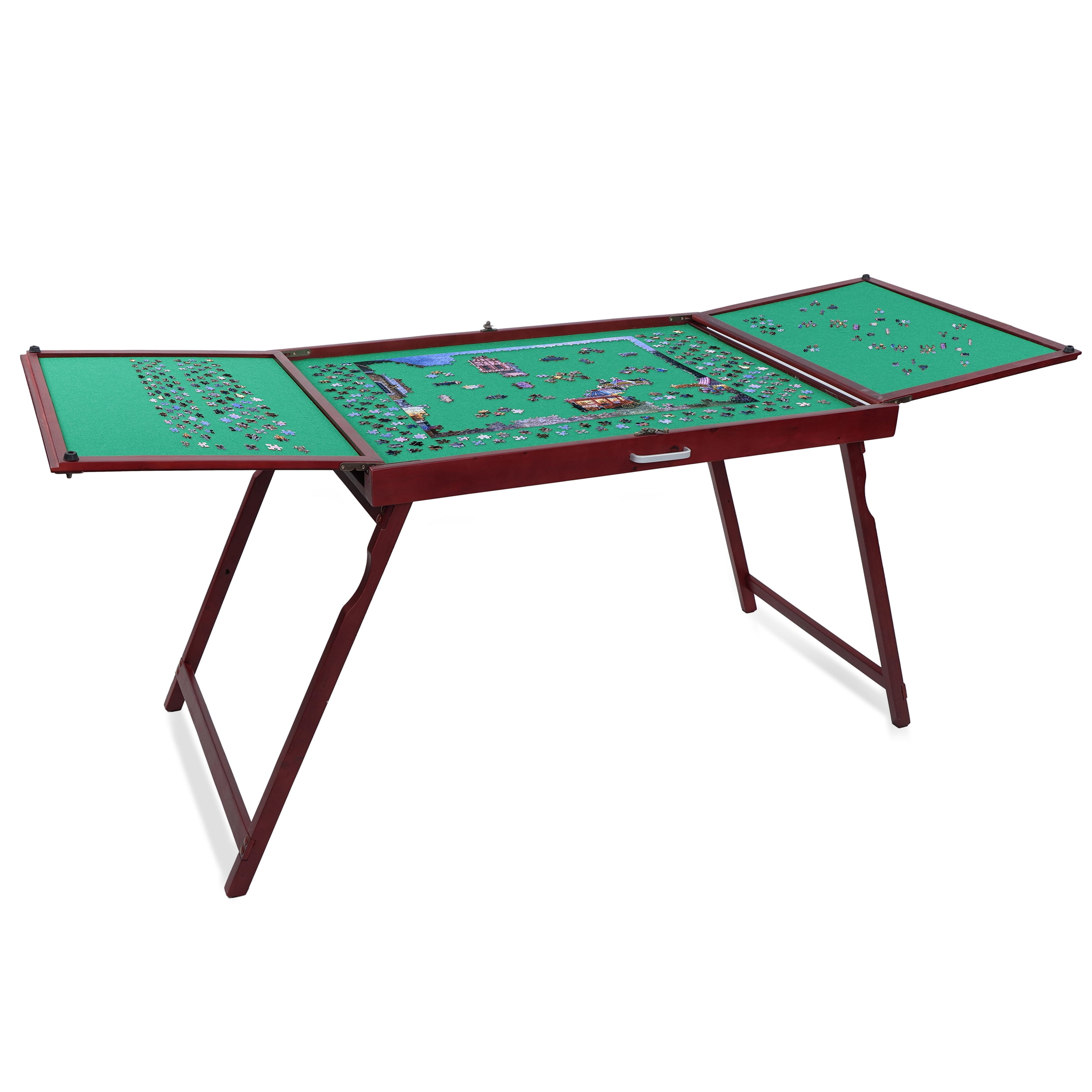 Jigitz Jigsaw Puzzle Tables with Legs - 37x26in Puzzle Board and Foldout  Trays