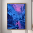 Jigokudani Snow Monkey Wall Art Print, Japanese Mountain Decor ...