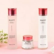 Jigott Essence Moisture Skin Care 3 Set - Toner 150ml, Emulsion 150ml, Cream 50ml