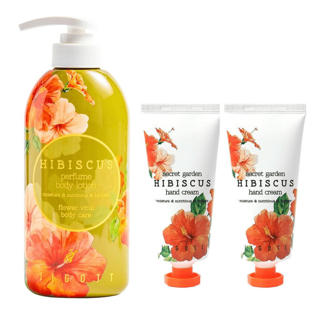 Jigott Secret Garden Hibiscus Body Lotion 750ml/25.36fl.oz & Hand