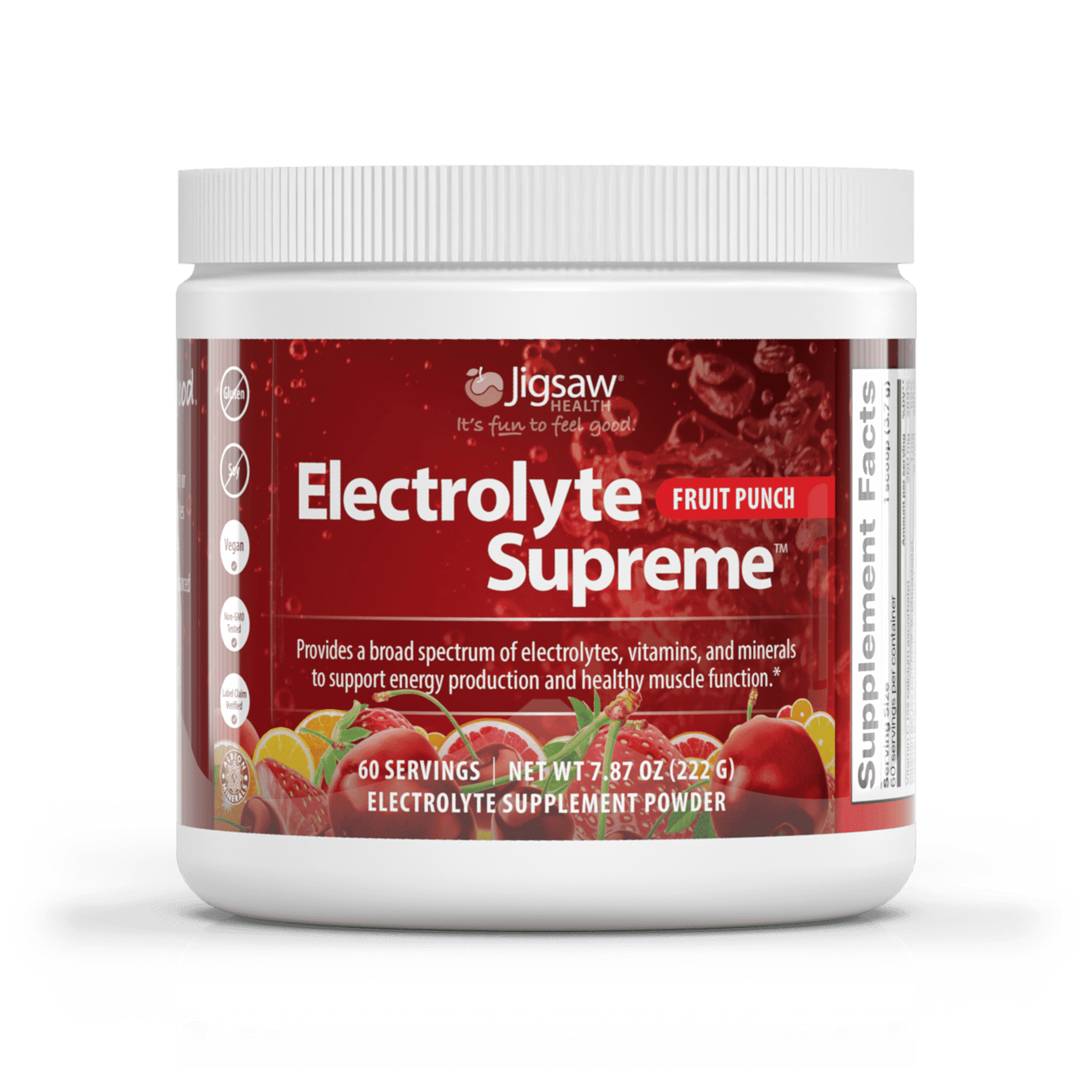 Jigsaw Health, Electrolyte Supreme, Fruit Punch, 11.9 oz (336 g)