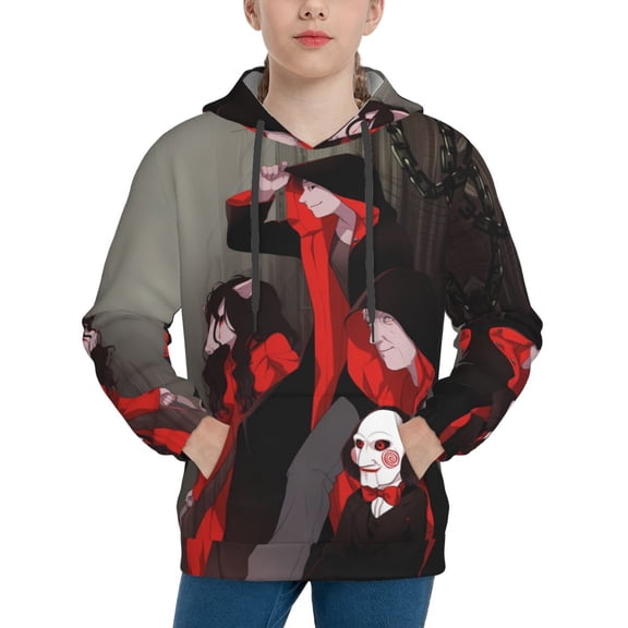 Jigsaw Hoodie, Casual Unisex Youth Hoodie, Fashion Novelty Long Sleeve Pullover Sweatshirt Hooded For Kid, Teens And Adults