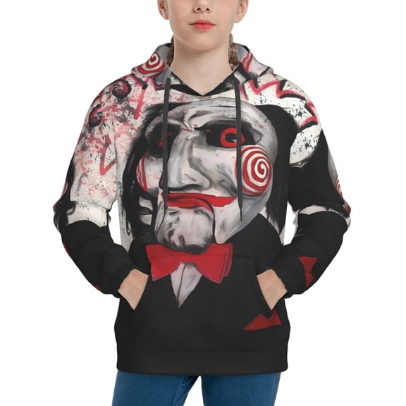 Jigsaw Hoodie, Casual Unisex Youth Hoodie, Fashion Novelty Long Sleeve Pullover Sweatshirt Hooded For Kid, Teens And Adults