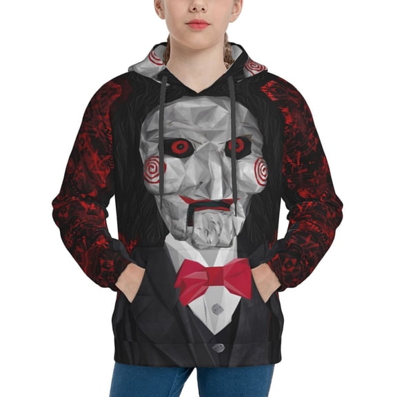 Jigsaw Hoodie, Casual Unisex Youth Hoodie, Fashion Novelty Long Sleeve Pullover Sweatshirt Hooded For Kid, Teens And Adults