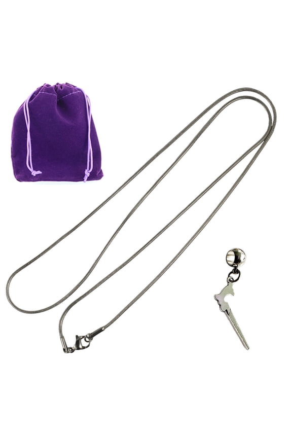 Jigsaw Necklace - Great Jewelry Saw Necklace, Stainless Steel Snake Chain with Metal Alloy Saw Charm - Essential Jewelry Tool or Charm Tool for Crafts and Design
