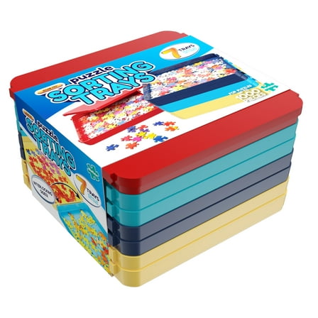 Jigsaw Pro™ Puzzle Sorting Trays for Interlocking Puzzles up to 1000 Pieces, by Buffalo Games, Adults Ages 14+