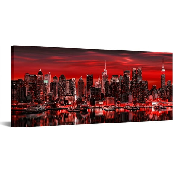 Jigsaw Puzzle 1000 Piece for Adults -New York City Manhattan Skyline Night Holiday Jigsaw Puzzles for Teenager,Best Brain Exercises for Adults Puzzles Gift 29.5 x 20 In