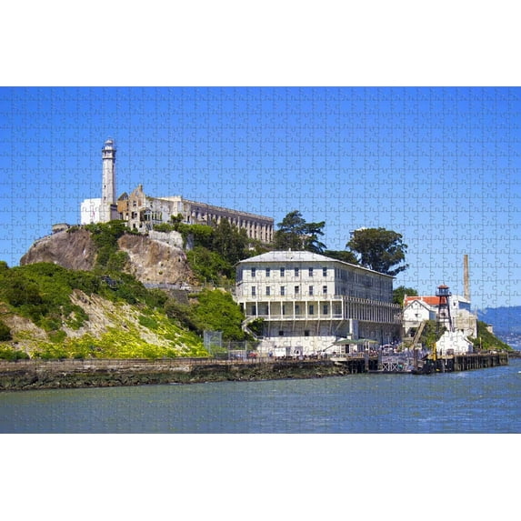 Jigsaw Puzzle 1000 Piece for Adults Alcatraz Island San Francisco USA Travel Souvenir 29.5 x 20 In