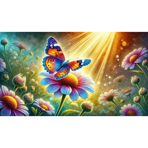 Jigsaw Puzzle 300 Pieces for Adults Butterfly Jigsaw Puzzle Colorful Flower for Home Decoration Nature Plant Art Spring Garden Floral Puzzles Challenging Educationals Children Gifts 15 x 10 In