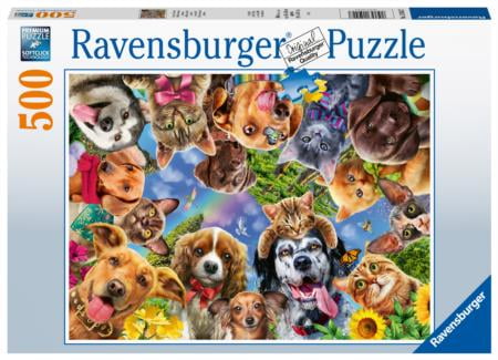 Ravensburger 15042 Funny Animal Selfie 500 Piece Puzzle