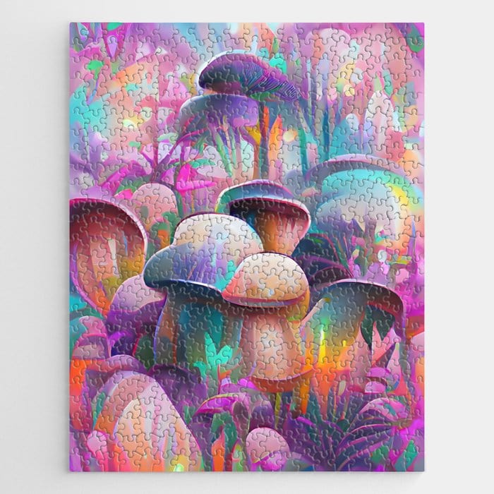 Jigsaw Puzzle for Adults - 500 Piece - Magical Mushrooms Jigsaw Puzzle ...
