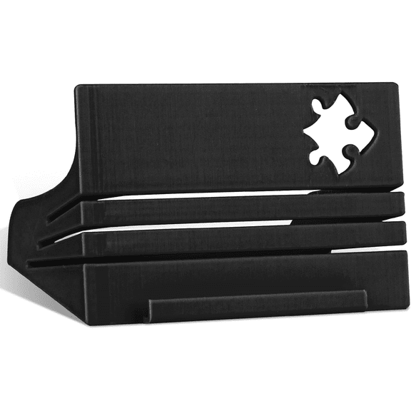 Jigsaw Puzzle Box Stand  Adjustable 3 Angle Puzzle Lid Holder, Puzzle Poster Holder Accessory Gift, Sturdy & Stable, Wide Stable Base (Black)