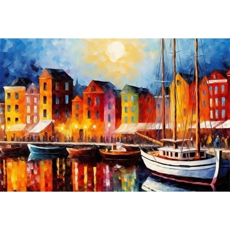 Jigsaw Puzzle For Adults 500 Pieces Copenhagen Denmark Colourful Houses Rivers Boats Challenging Perfect Game Nights Funny Wall Art Gift Puzzles