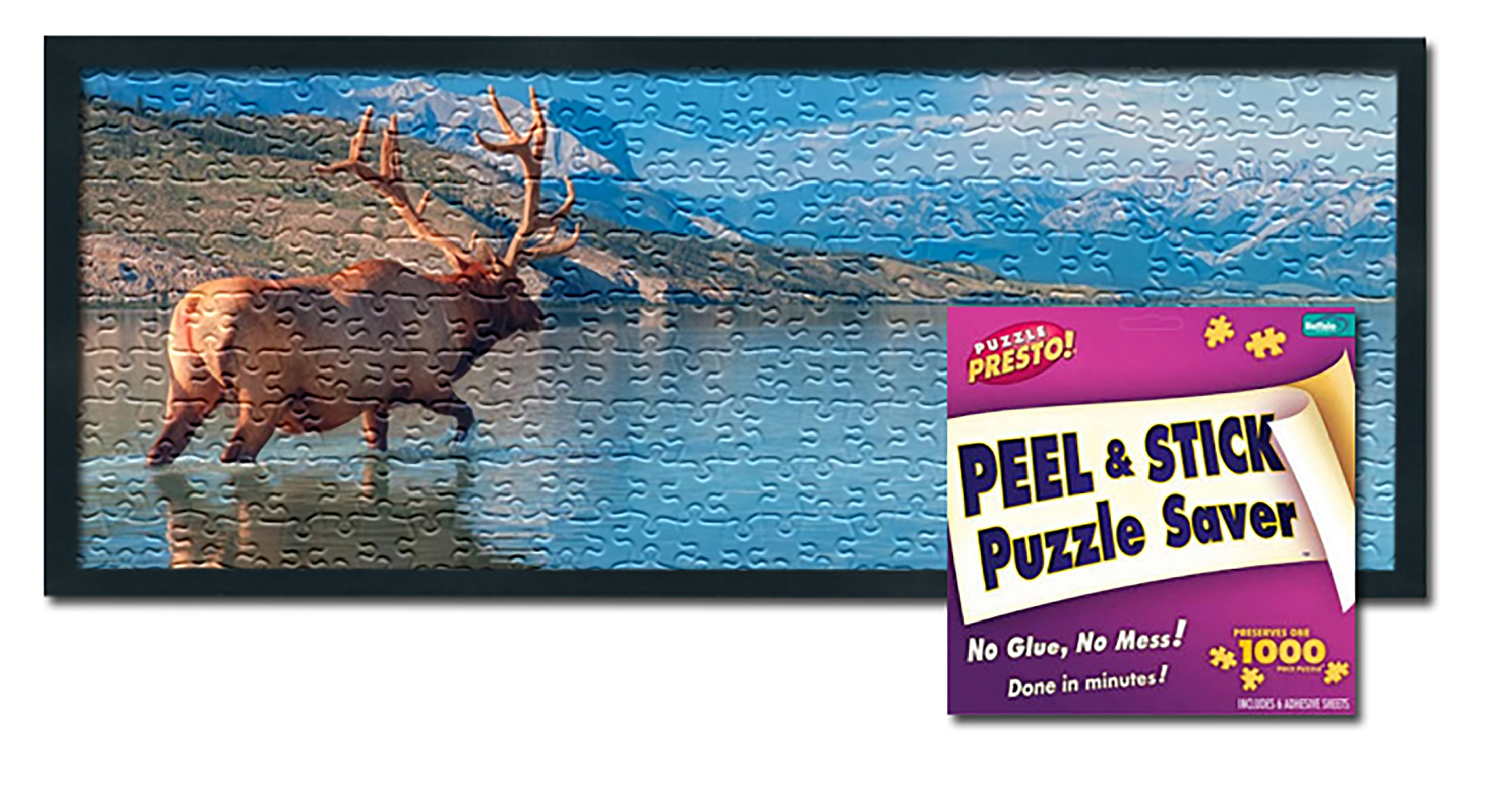 Jigsaw Puzzle Frame Kit - Made To Display Puzzles Measuring 11.25x38.25 inches - image 1 of 7
