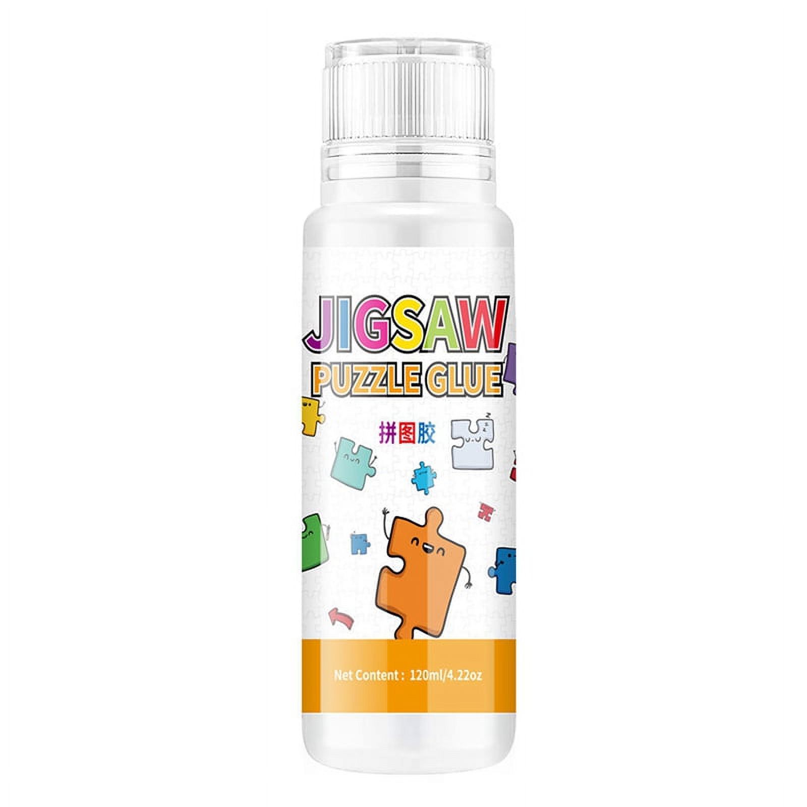 Jigsaw Puzzle Glue, 120ML Jigsaw Glue with Sponge , Non and Quick Dry