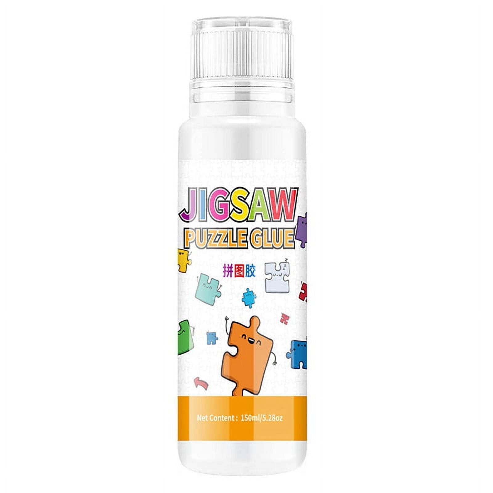 Jigsaw Puzzle Glue, 150ML Jigsaw Glue with Sponge Head, Non and Quick