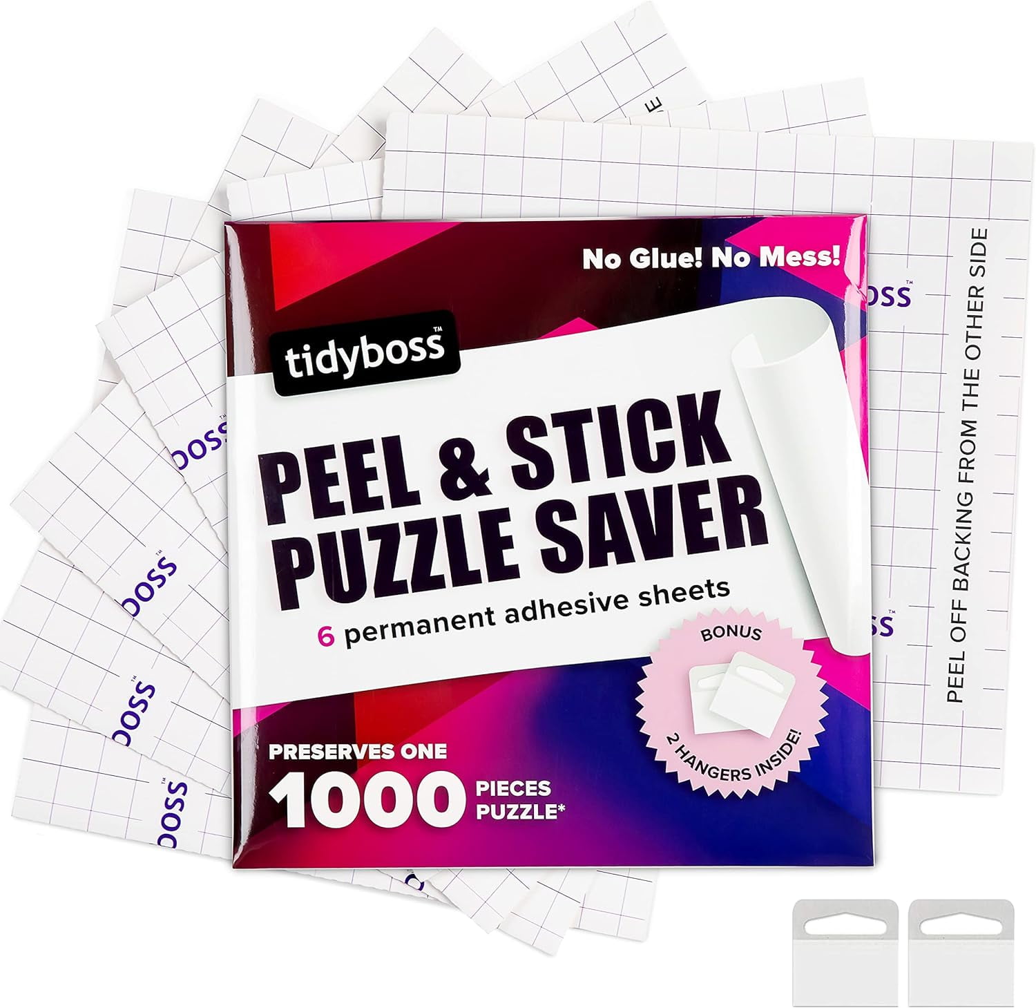  Extra Large Clear Puzzle Glue Sheets Puzzle Saver Peel