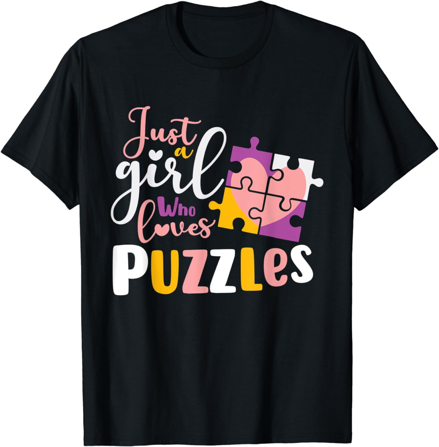 Jigsaw Puzzle Lover Games just a Girl who loves puzzles TShirt