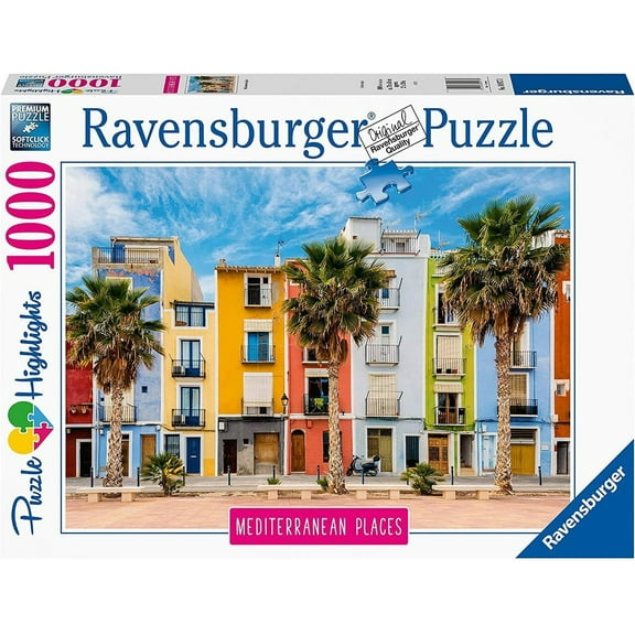 Ravensburger 14977 Mediterranean Collection Villajoyosa, Alicante, Spain 1000pc Jigsaw Puzzle for Adults & for Kids Age 12 and Up
