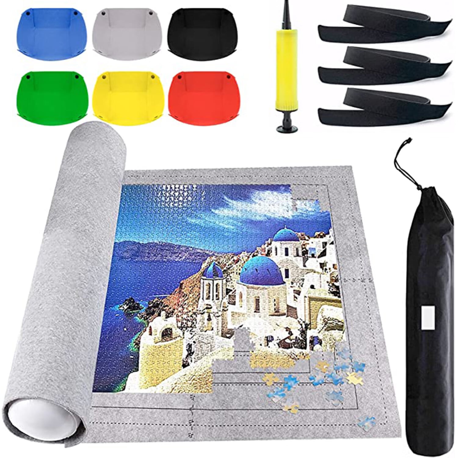 MasterPieces Accessories - Jigsaw Puzzle Roll-Up Mat & Stow Box - 36x30 