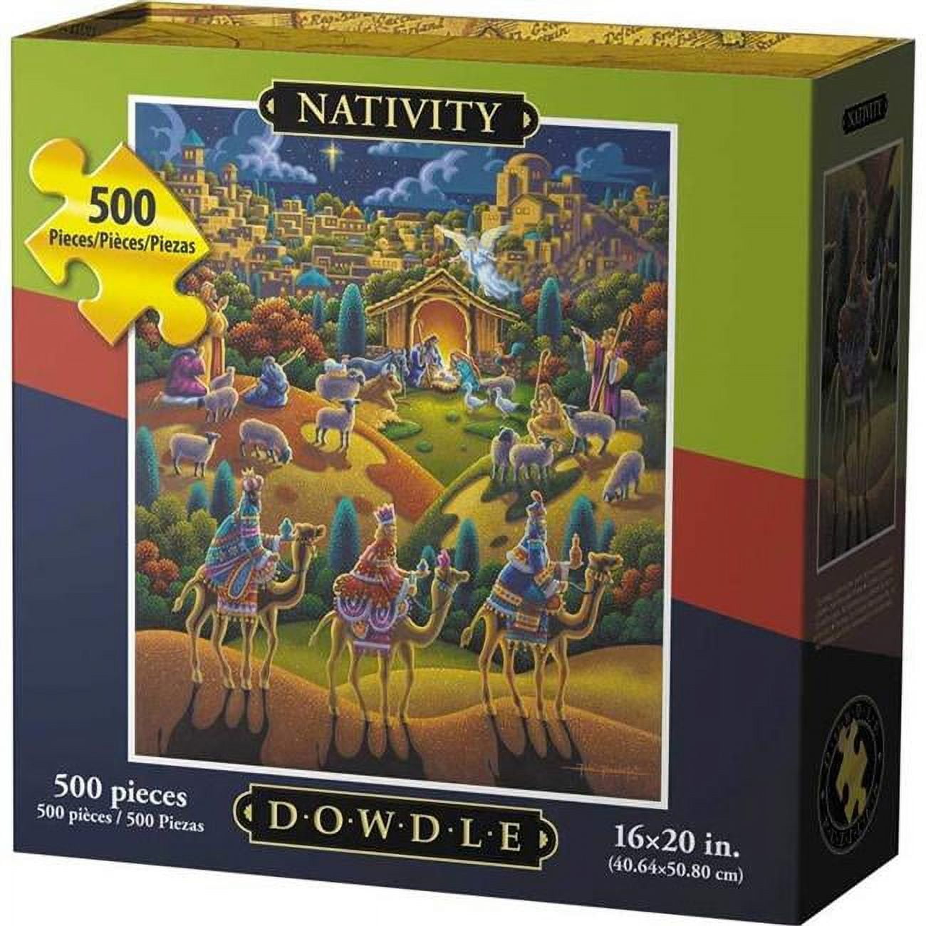 Jigsaw Puzzle Nativity 500 Pc By Dowdle Folk Art