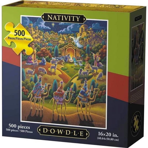 Jigsaw Puzzle - Nativity 500 Pc By Dowdle Folk Art
