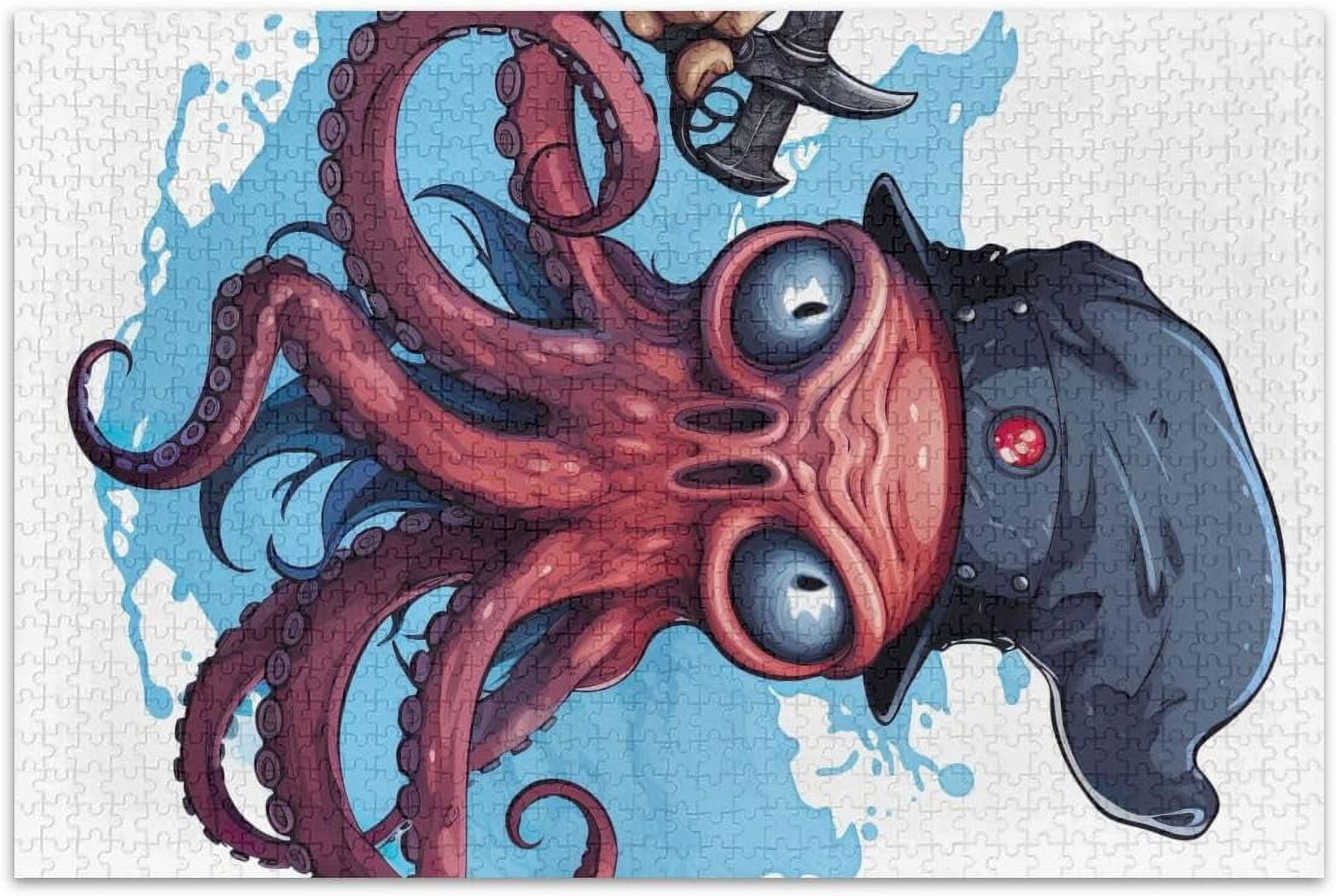 Jigsaw Puzzle Red Pirate Animal 500 Piece Puzzles For Adults Large Jigsaw puzzle red pirate animal 500 piece puzzles for adults large