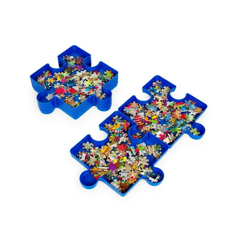Jigsaw Puzzle Storage and Sorting Trays Pack of 8 - Stackable