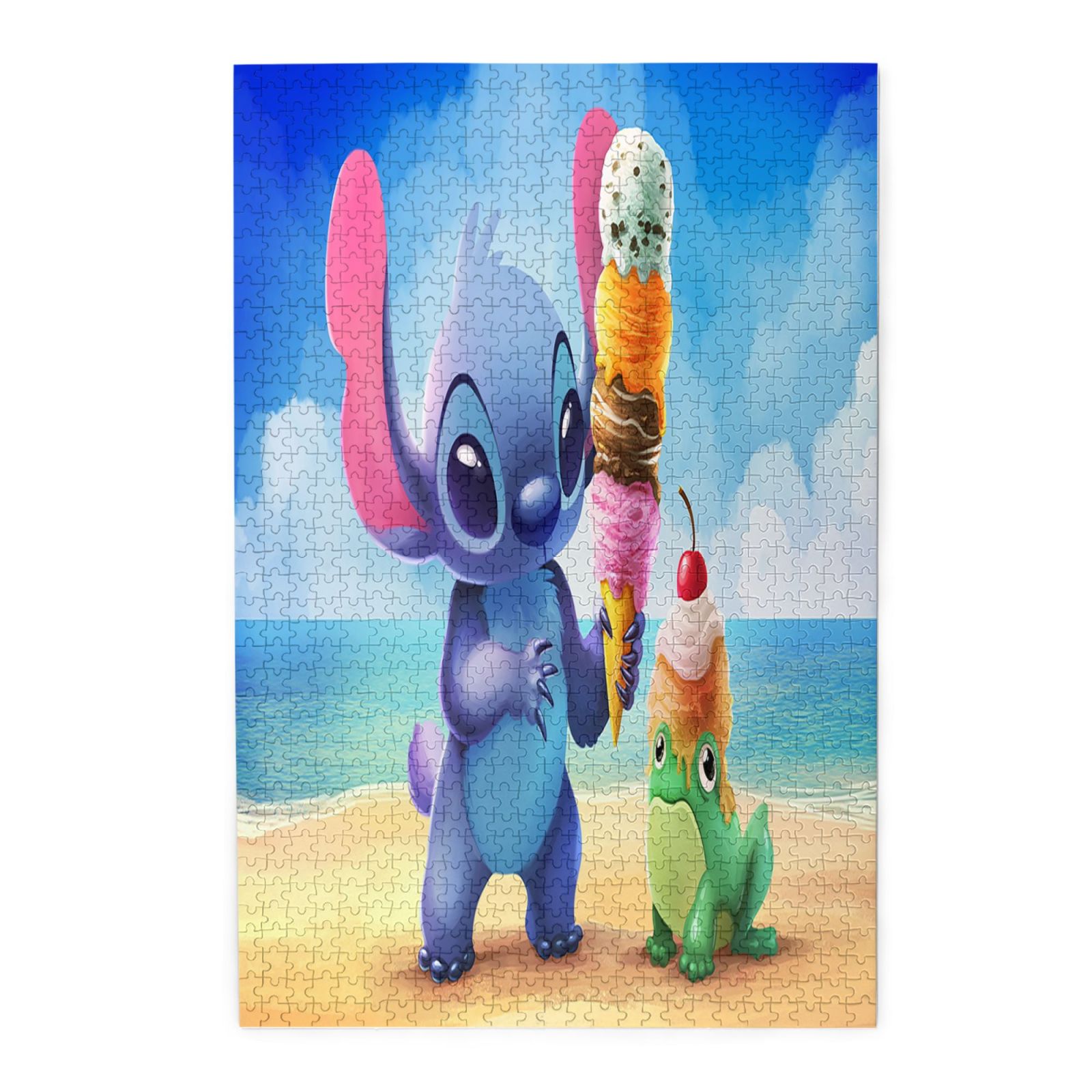 Jigsaw Puzzle Stitch Picture Puzzle Lilo and Stitch Wooden Puzzles Fun Puzzles Stress Relief