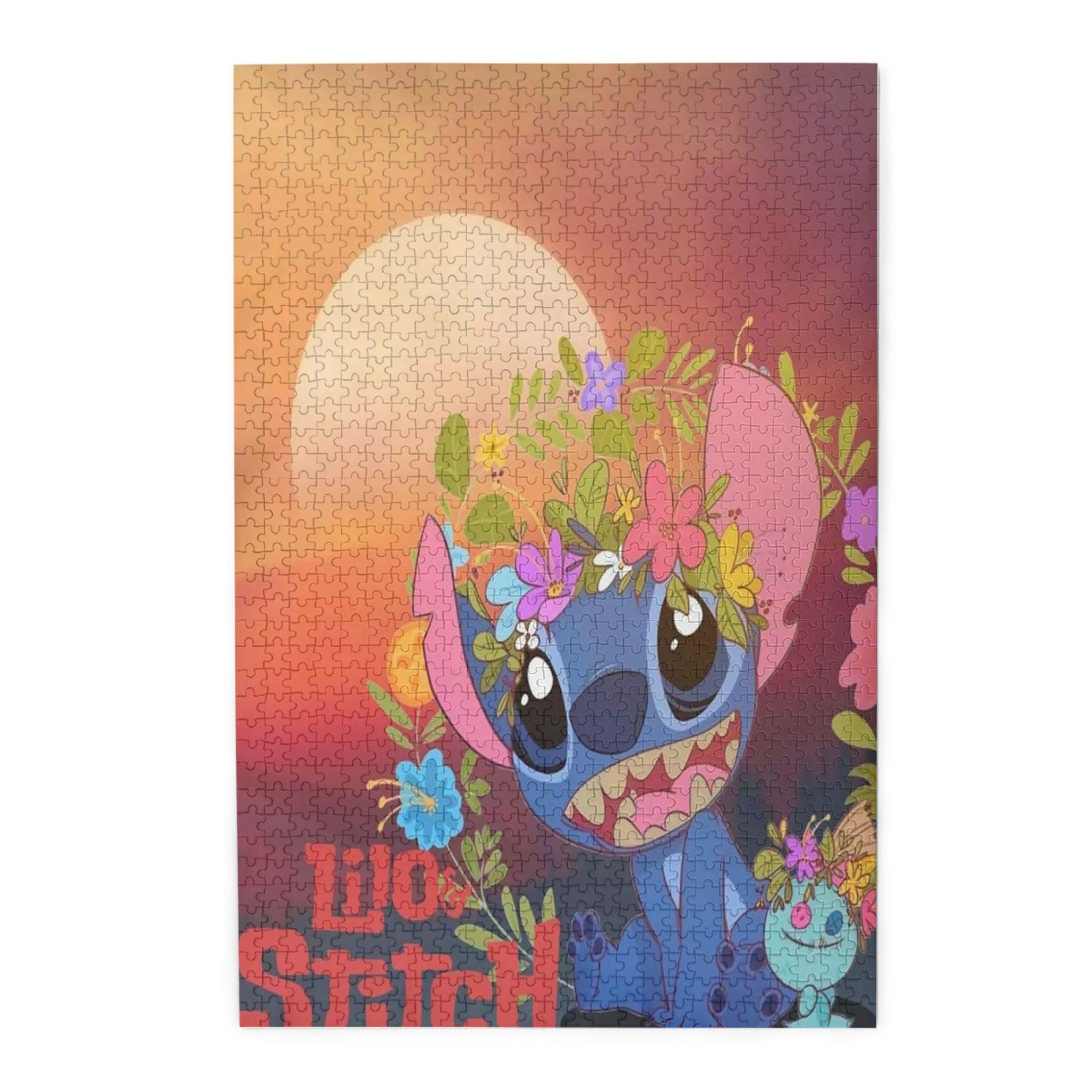 Jigsaw Puzzle Stitch Picture Puzzle Lilo and Stitch Wooden Puzzles Fun Puzzles Stress Relief