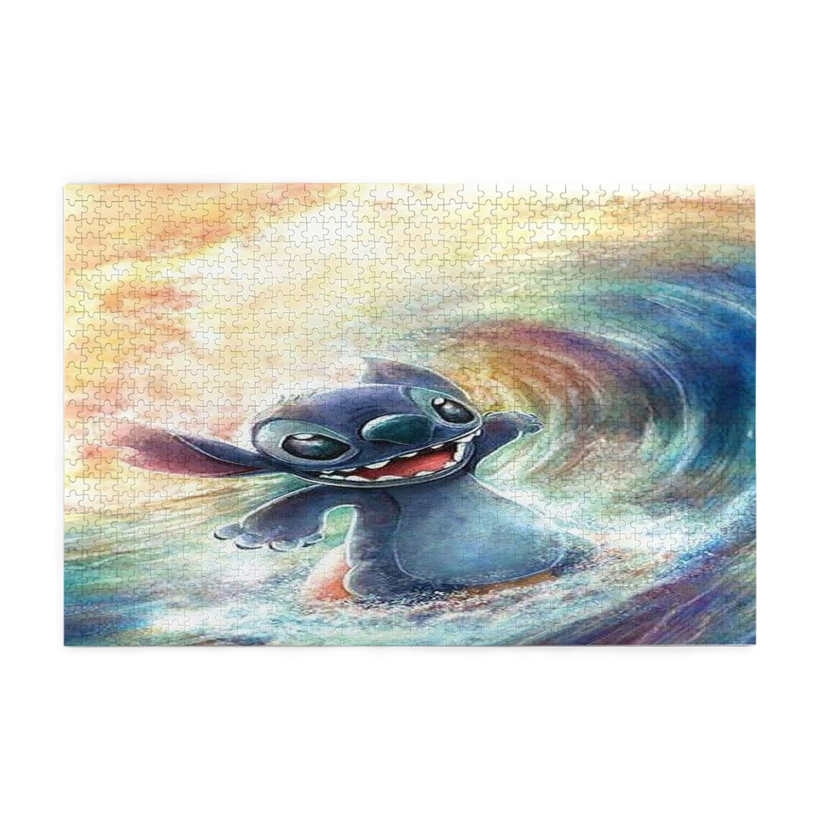 Jigsaw Puzzle Stitch Picture Puzzle Lilo and Stitch Wooden Puzzles Fun Puzzles Stress Relief