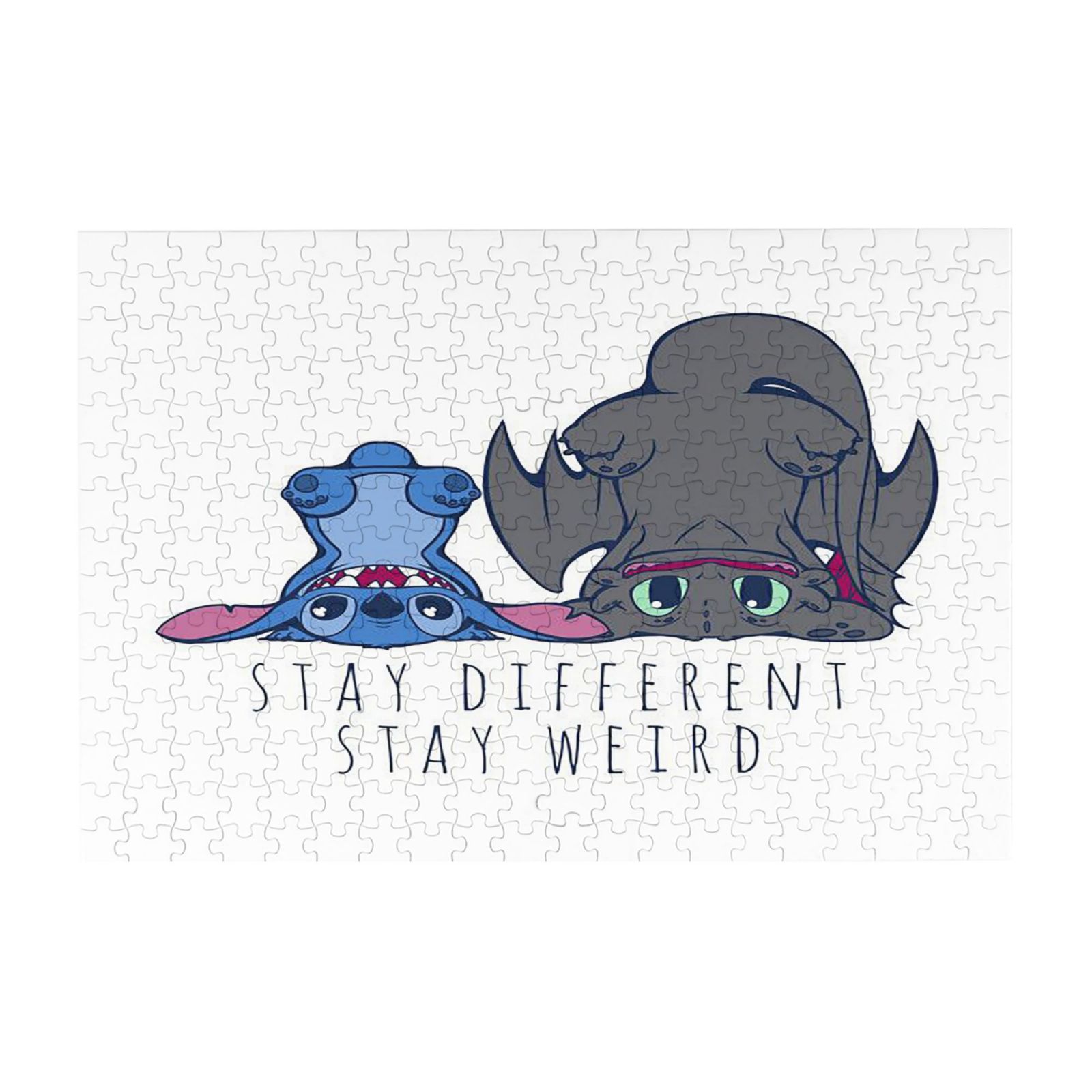 Jigsaw Puzzle Stitch Picture Puzzle Lilo and Stitch Wooden Puzzles Fun Puzzles Stress Relief