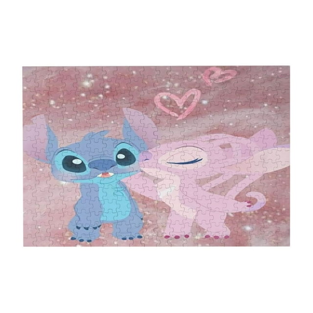 Jigsaw Puzzle Stitch Picture Puzzle Lilo and Stitch Wooden Puzzles Fun ...