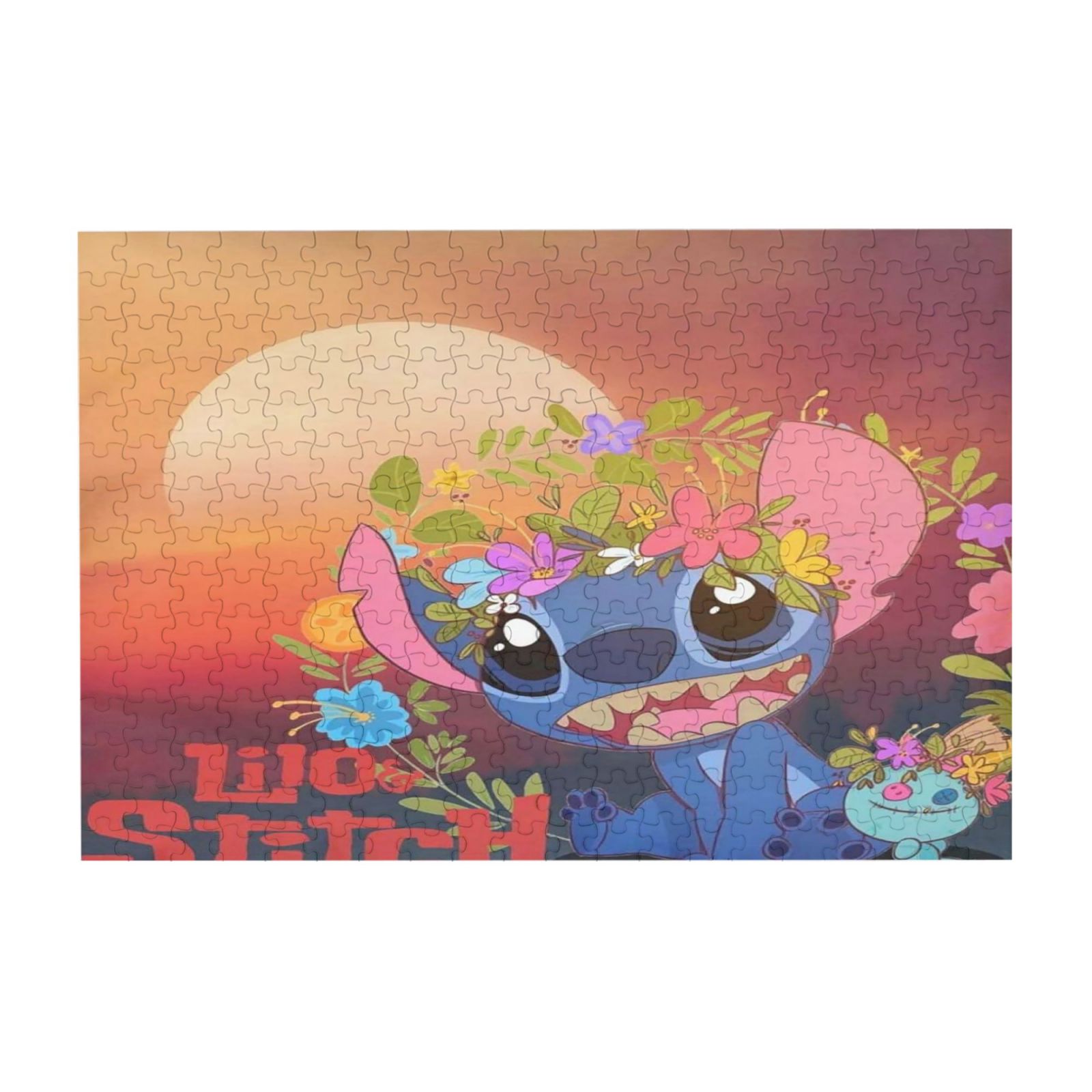 Jigsaw Puzzle Stitch Picture Puzzle Lilo and Stitch Wooden Puzzles Fun Puzzles Stress Relief