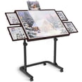 thumbnail image 1 of Jigsaw Puzzle Table with Drawers, Puzzle Board for Adults with Metal Legs and wheels, Angle & Height Adjustable, Gift for Birthday, 1000 Pcs, Coffee Color, 1 of 6