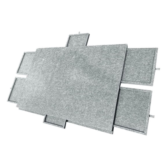 Jigsaw Puzzle Table Tilting Puzzle Board with Integrated Adjustable Stand/Bracket, 3-Tilting-Angle Super Lightweight Felt Puzzle Plateau Board with Cover & 4 Sorting Drawers (Light Gray, 1000 Pieces)