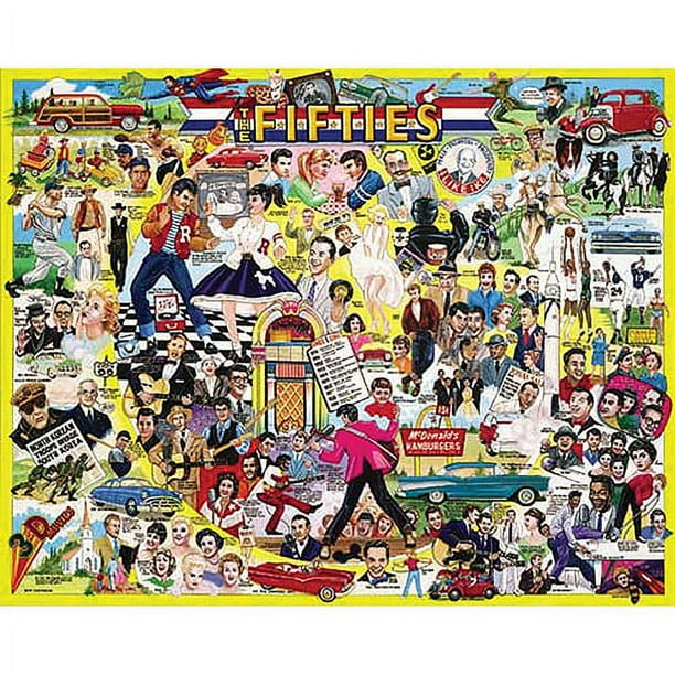 Jigsaw Puzzle Ultimate Trivia 1000 Pieces 24"X30"The Fifties