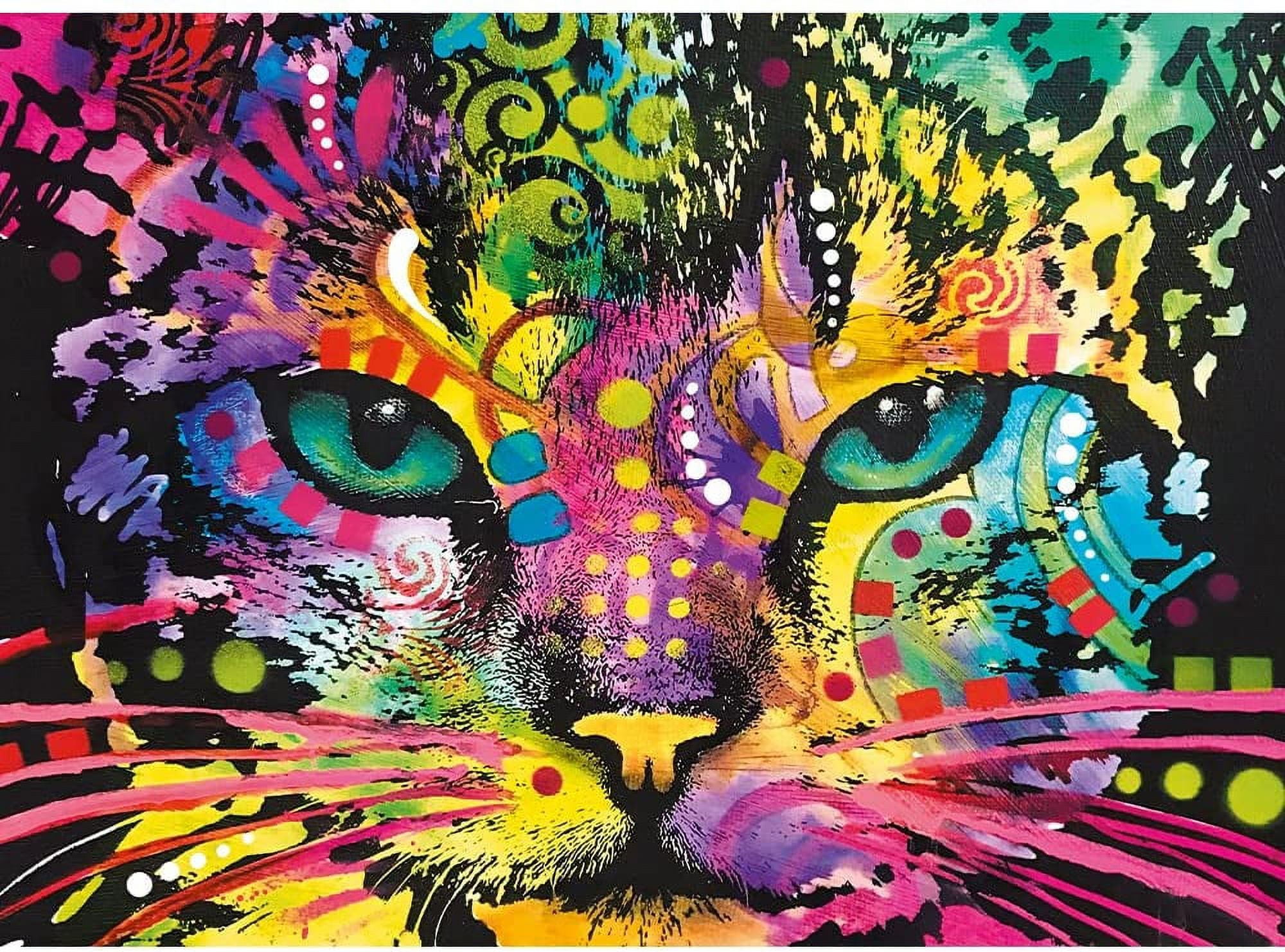 Jigsaw Puzzle for Adults 300 Piece Colorful Cat Wooden Puzzle Wooden ...
