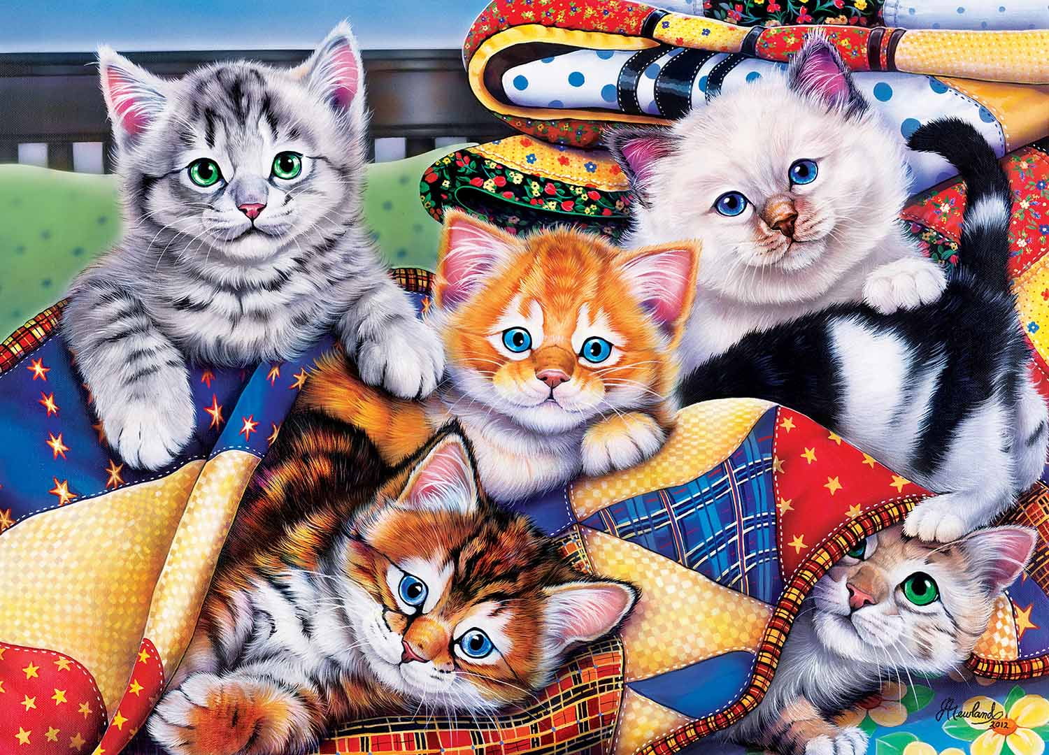 Jigsaw Puzzle for Adults 300 Piece Cozy Kittens Wooden Puzzles 15.7 X ...