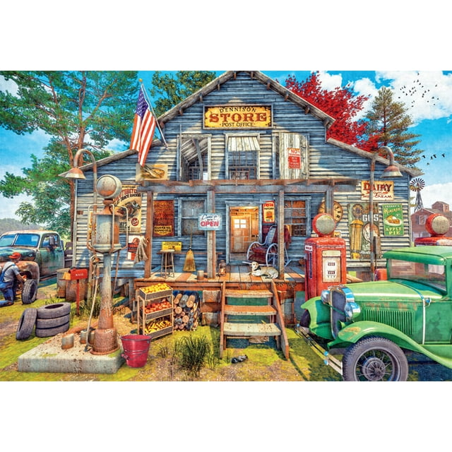 Jigsaw Puzzle For Adults 300 Piece Dennison's Store And Post Office 