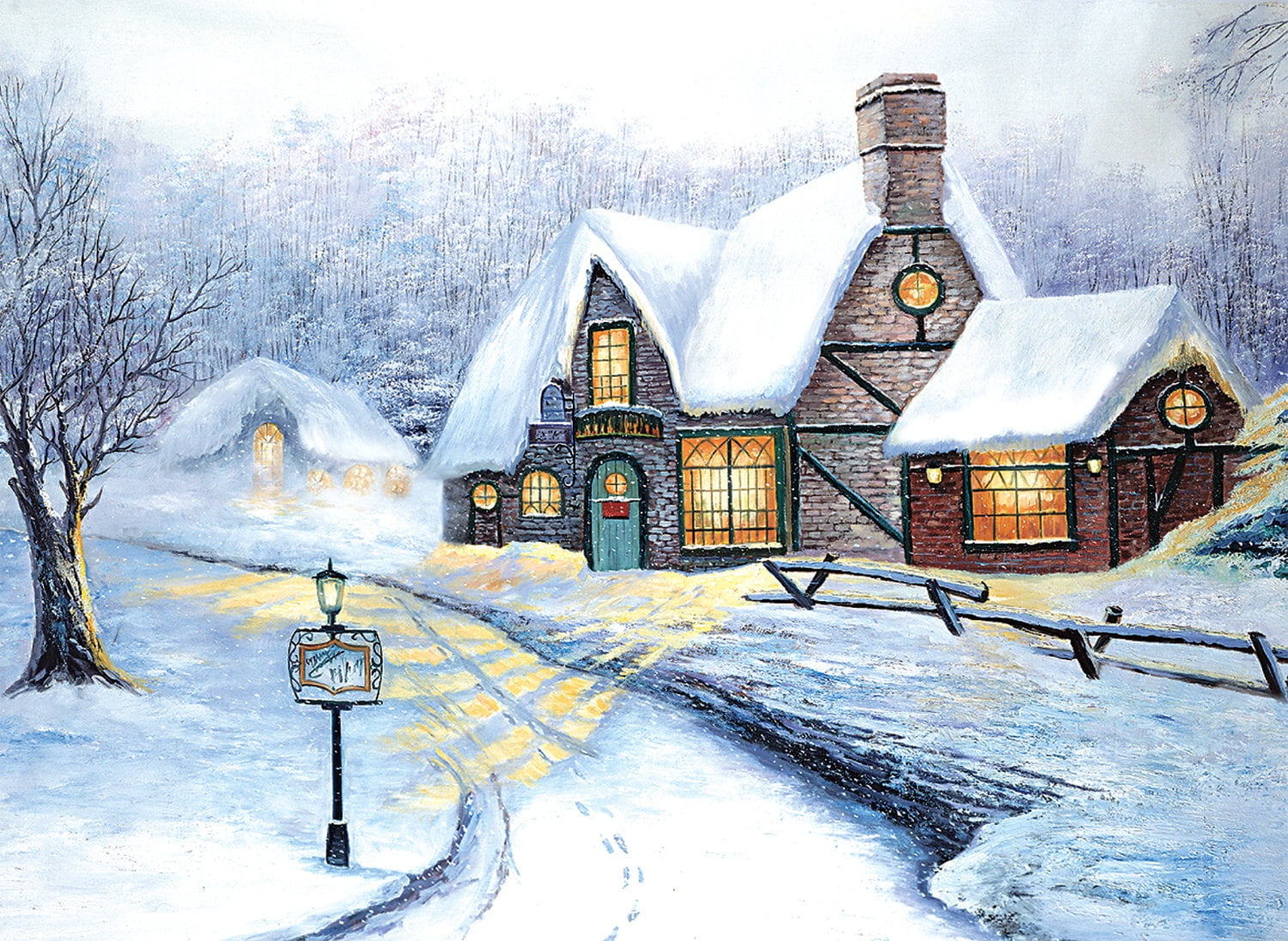 Jigsaw Puzzle for Adults 300 Piece Snowy Journey Wooden Puzzles 15.7 X ...